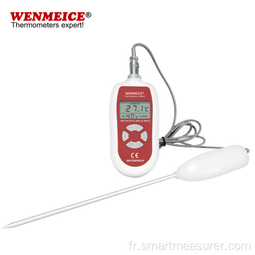 Thermomètre numérique K Type Thermocouple IP68 HACCP